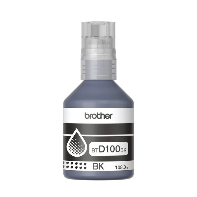 Оригинално мастило за принтер Brother BT-D100BK, 7500 страници/5%, Black