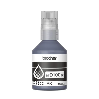 Оригинално мастило за принтер Brother BT-D100BK, 7500 страници/5%, Black