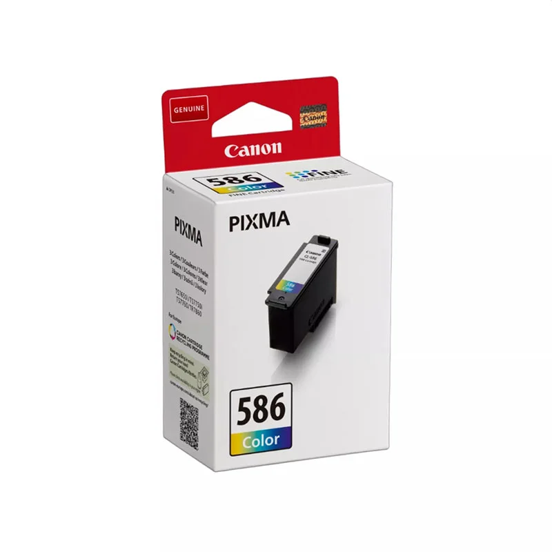 Оригинален патрон Canon CL-586, 180 страници/5%, Color