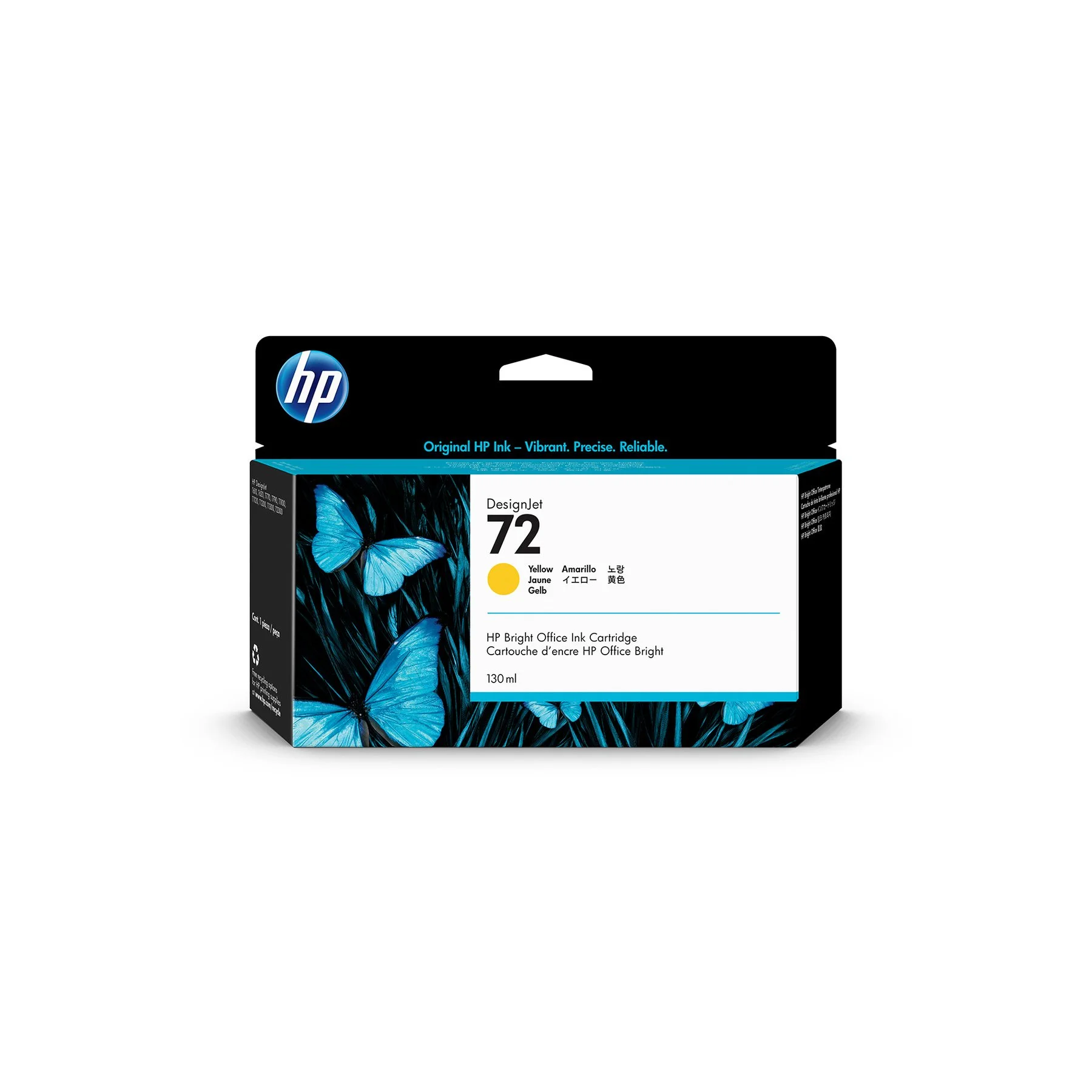 Оригинален патрон HP No.72, C9373A, 130 ml, Yellow