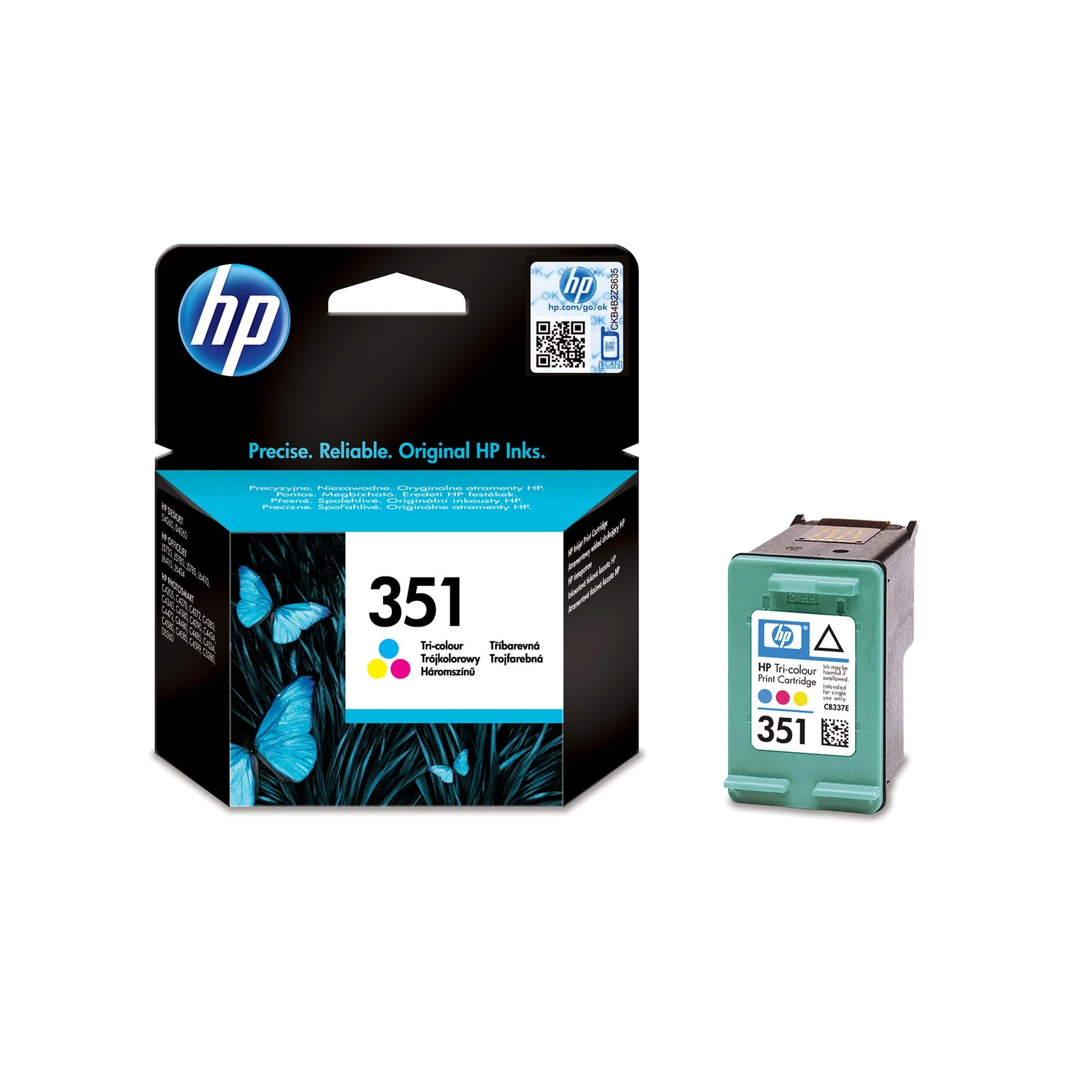 Оригинална глава HP CB337EE, NO351, 170 страници/5%, Color