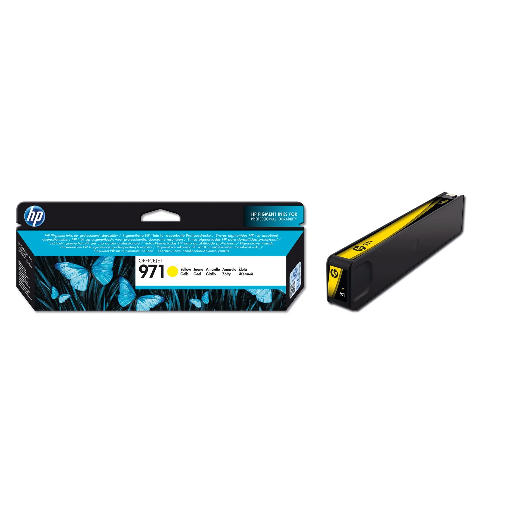 Оригинален патрон HP CN624AE, 971, 2500 страници/5%, Yellow