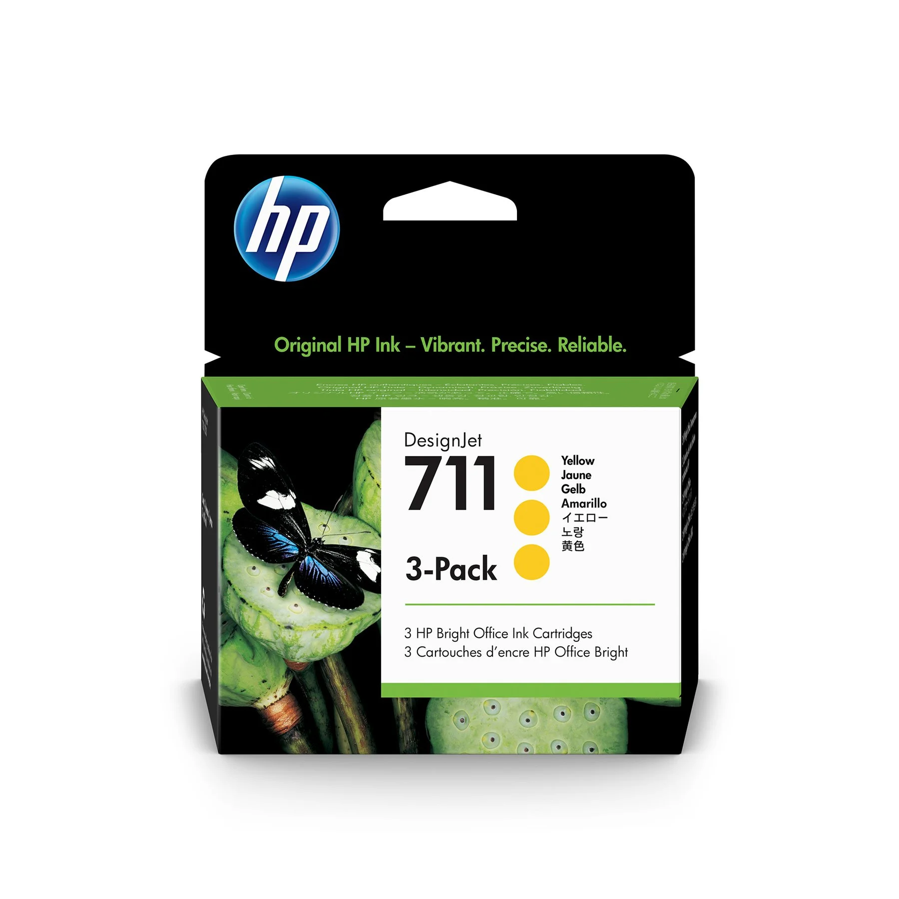 Оригинален патрон HP No.711, T120/520, CZ136A, Yellow