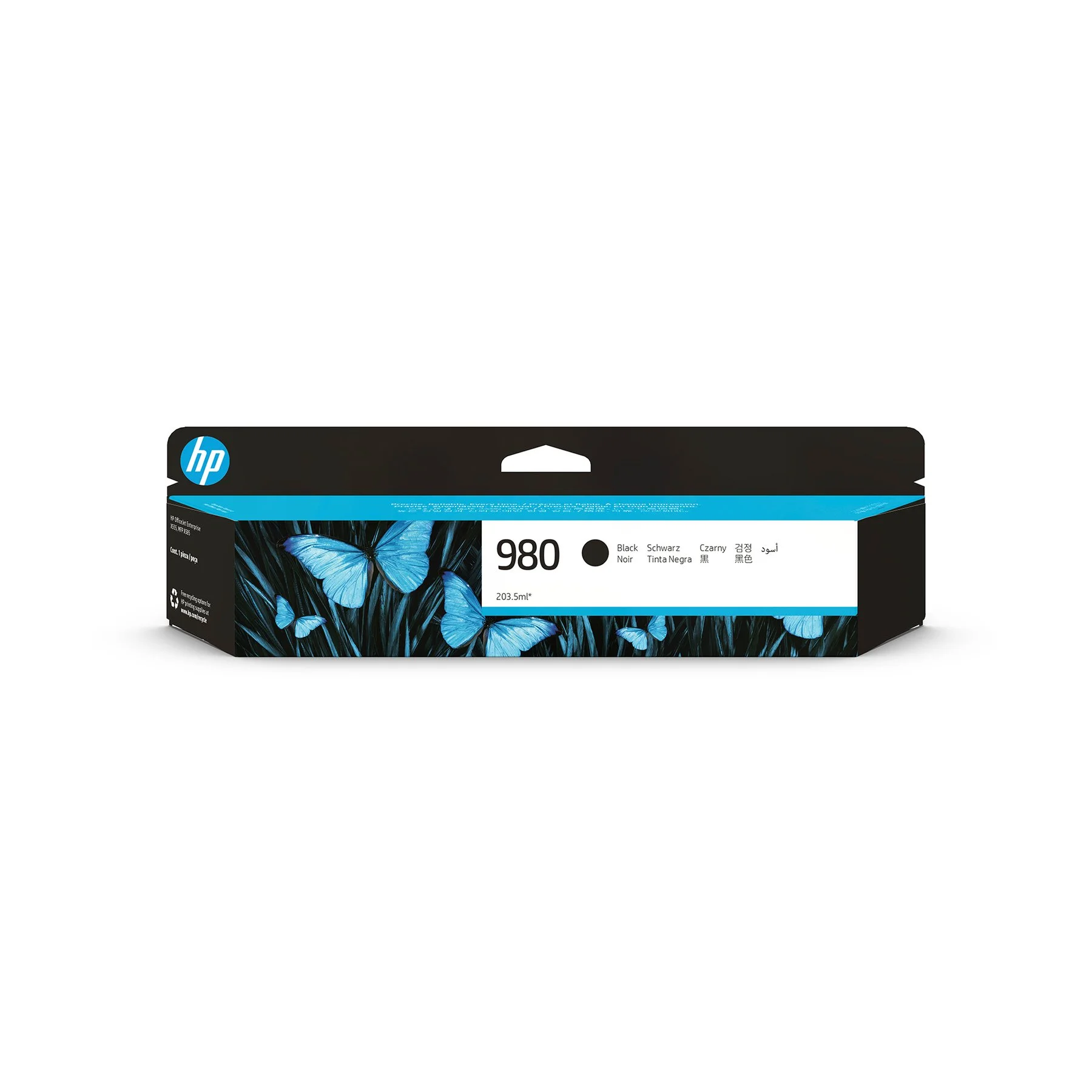 Оригинален патрон HP D8J10A, Nо 980, 1000 страници/5%, Black