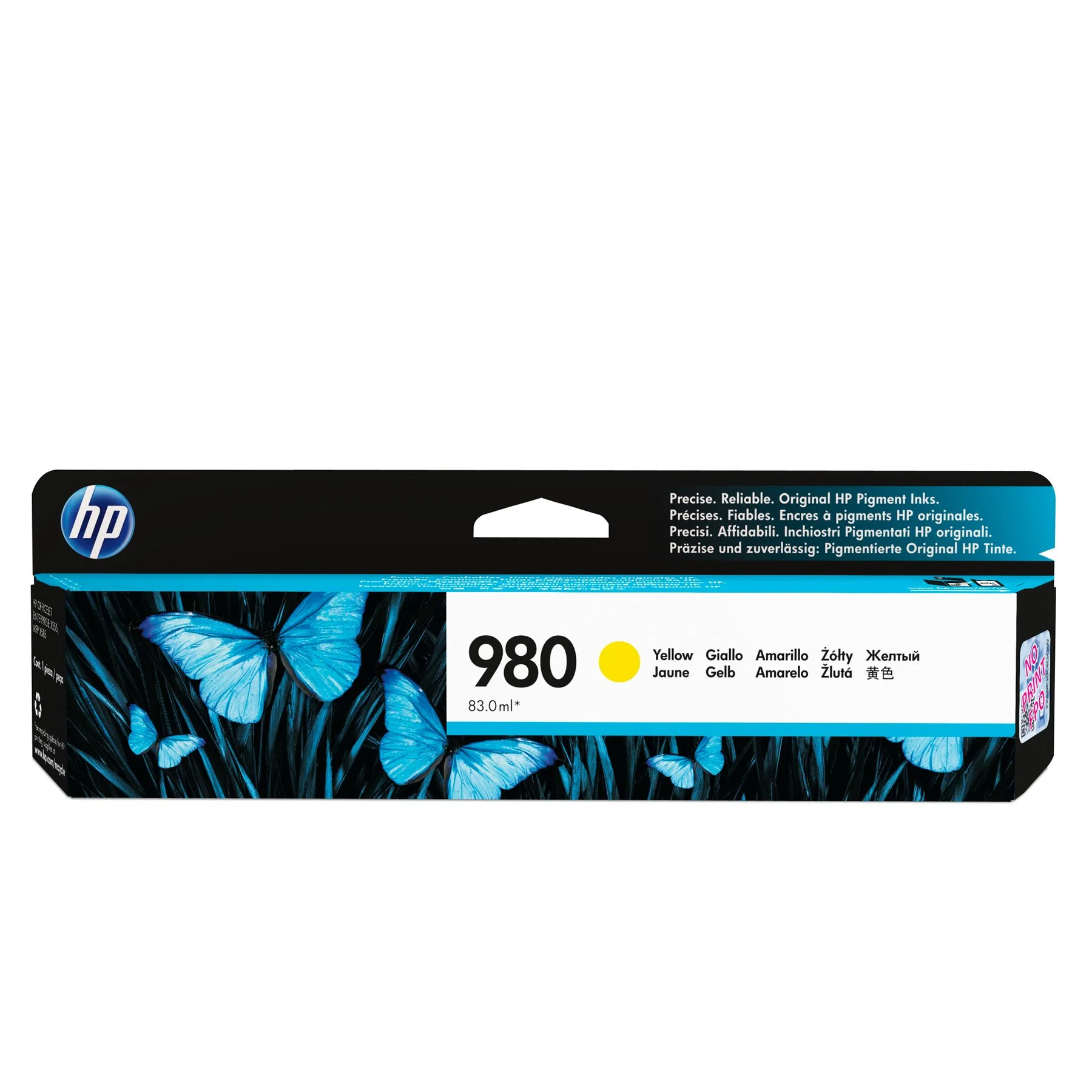 Оригинален патрон HP D8J09A, Nо 980, 6600 страници/5%, Yellow