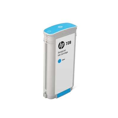 Оригинален патрон HP No.728, F9J67A, 130 ml, Cyan