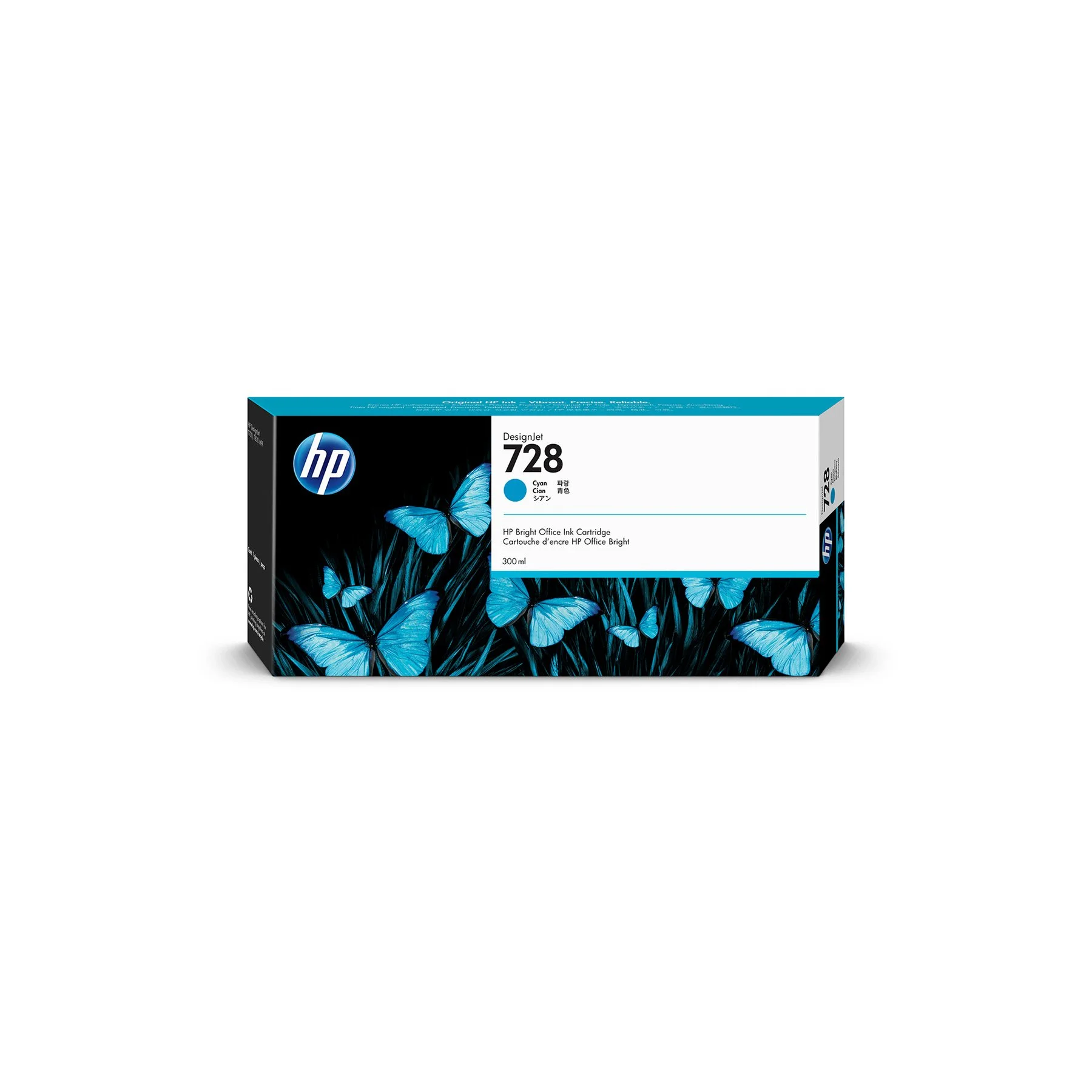 Оригинален патрон HP No.728, F9K17A, T730/830, 300 ml, Cyan