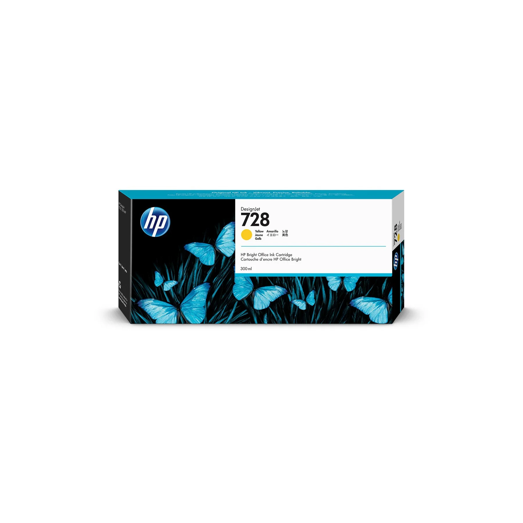 Оригинален патрон HP No.728, F9K15A, T730/830, 300 ml, Yellow