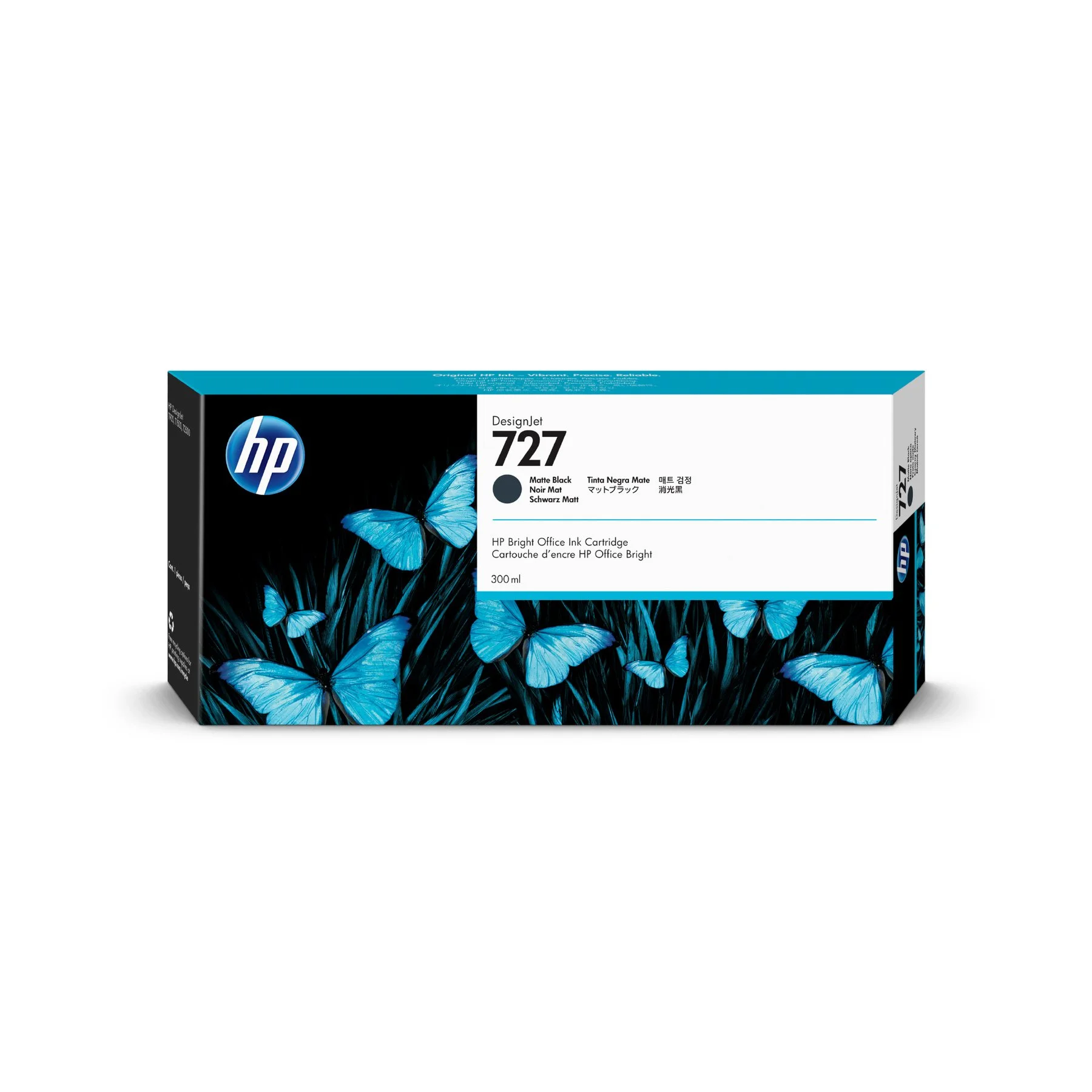 Оригинален патрон HP No.727, C1Q12A, T1530/2530, 300 ml, Black