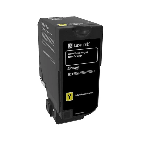 Оригинална тонер касета Lexmark 74C20Y0, 3000 страници/5%, Yellow
