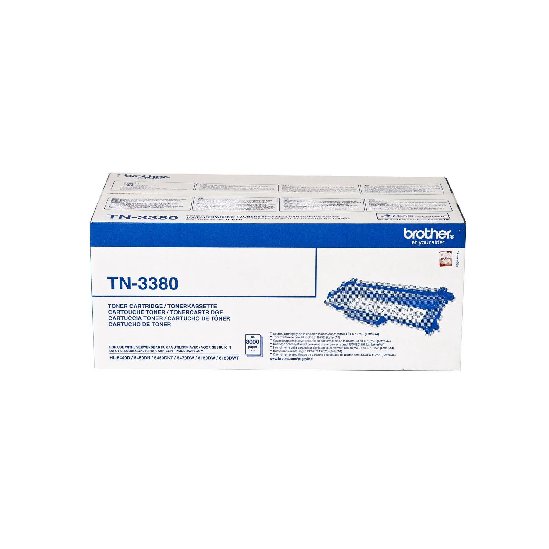Оригинална тонер касета Brother TN3380, HL-5440, 8000 страници/5%, Black