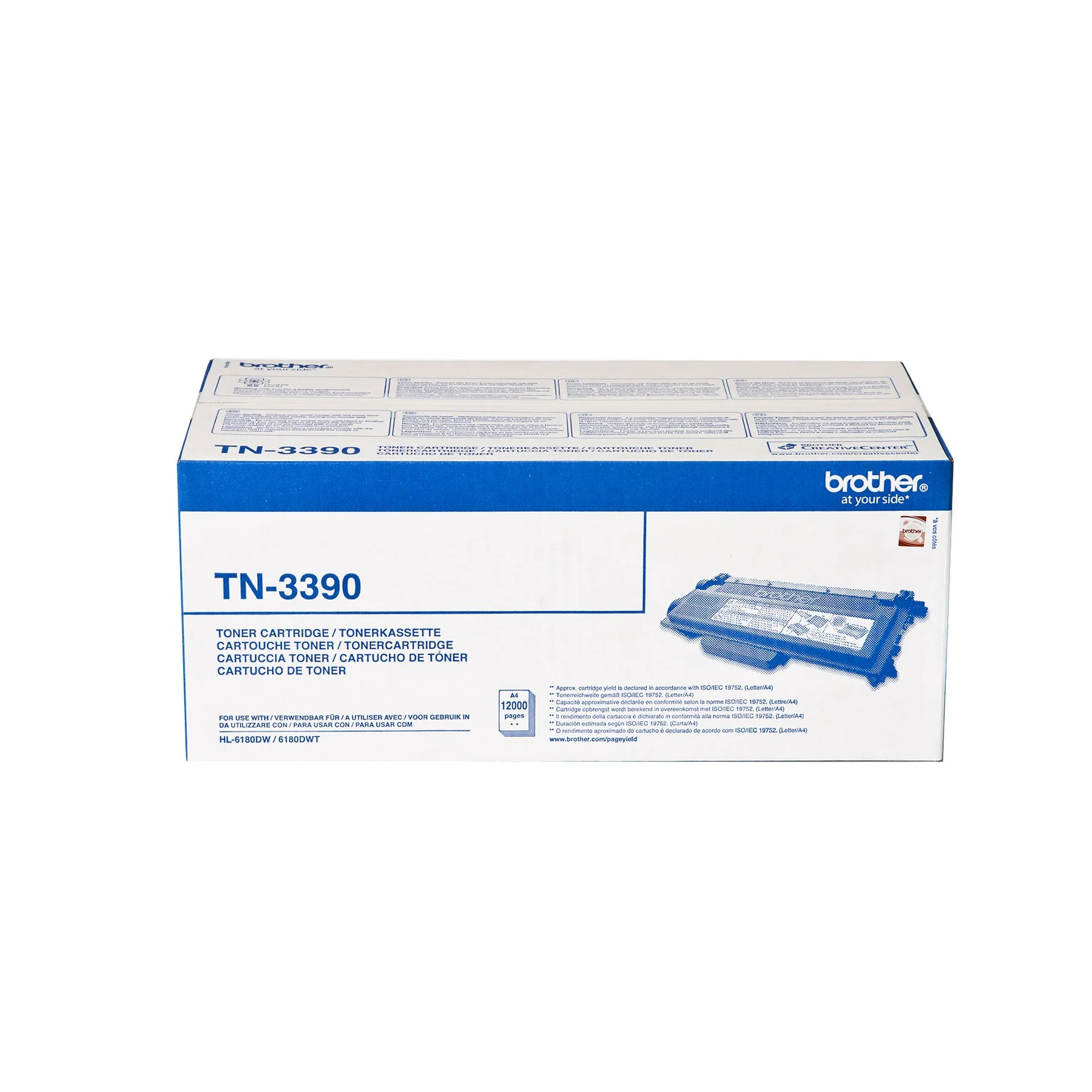 Оригинална тонер касета Brother TN3390, HL-5440, 12000 страници/5%, Black
