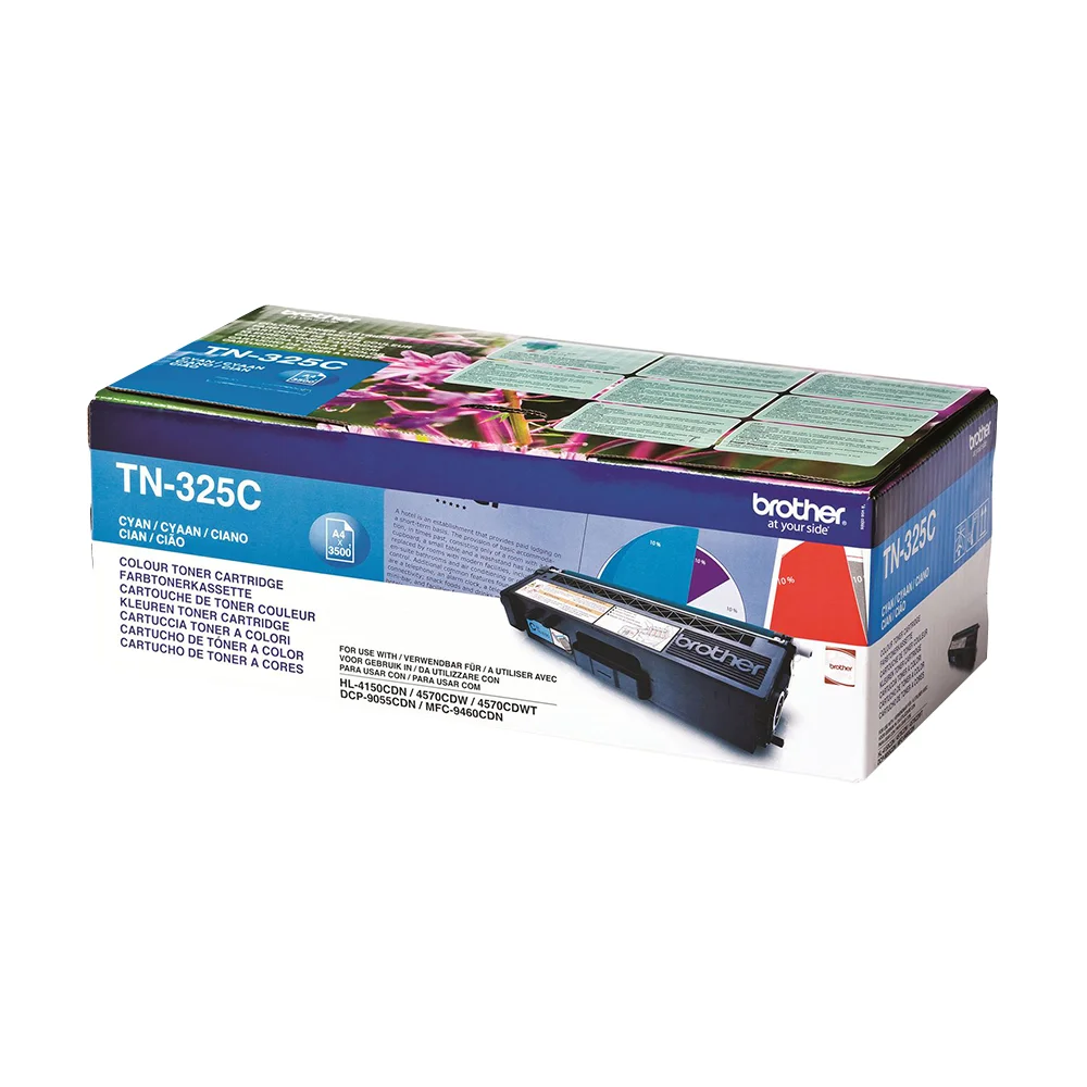 Оригинална тонер касета Brother TN-325, HL-4140/4570, 3500 страници/5%, Cyan