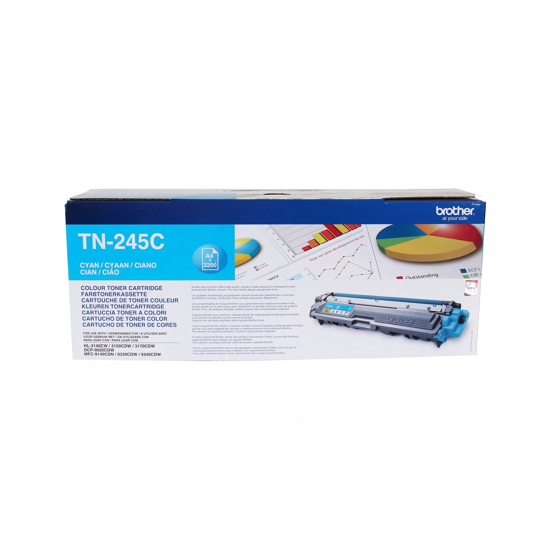 Оригинална тонер касета Brother TN-245, 2200 страници/5%, Cyan