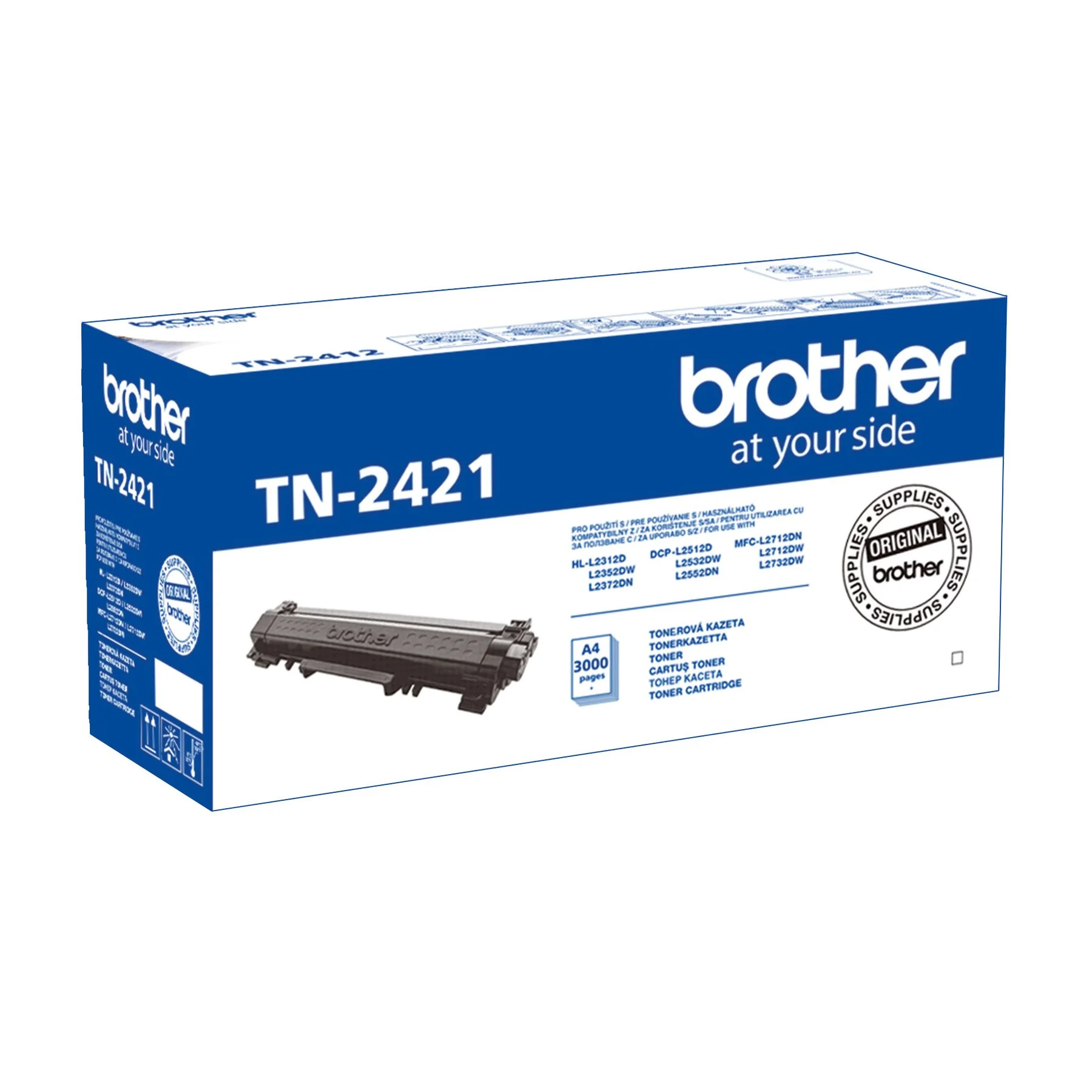 Оригинална тонер касета Brother TN-2421, 3000 страници/5%, Black