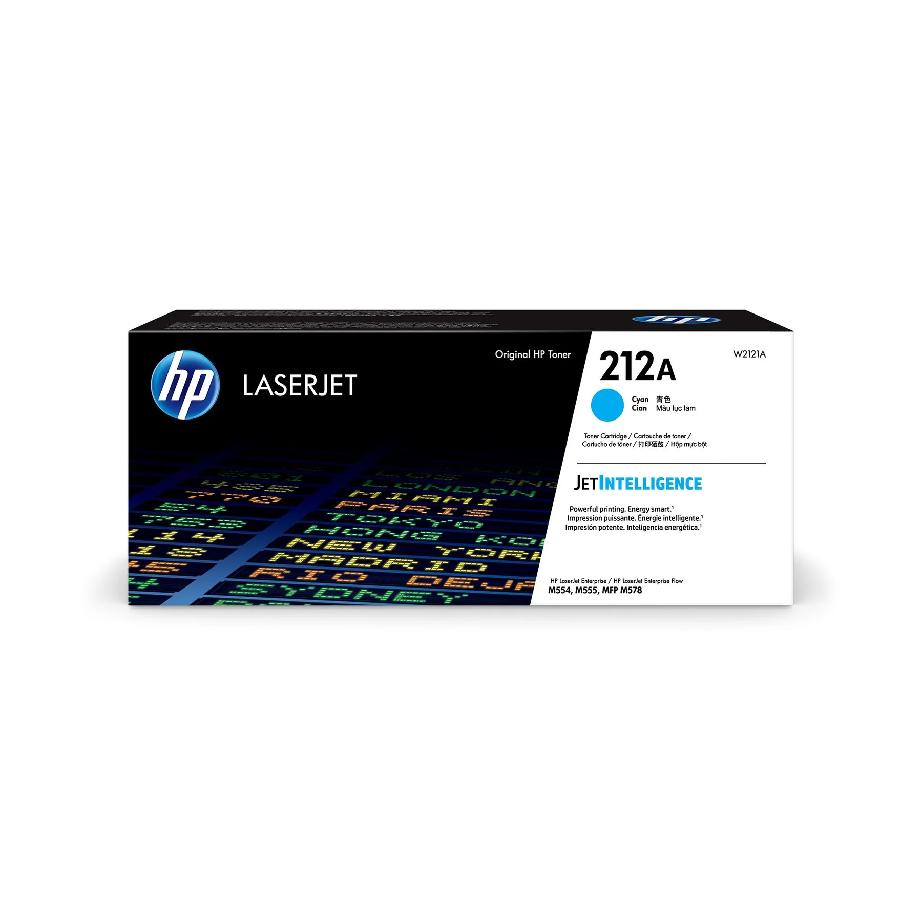 Оригинална тонер касета HP 212A W2121A, M554/555/578, 4500 страници/5%, Cyan