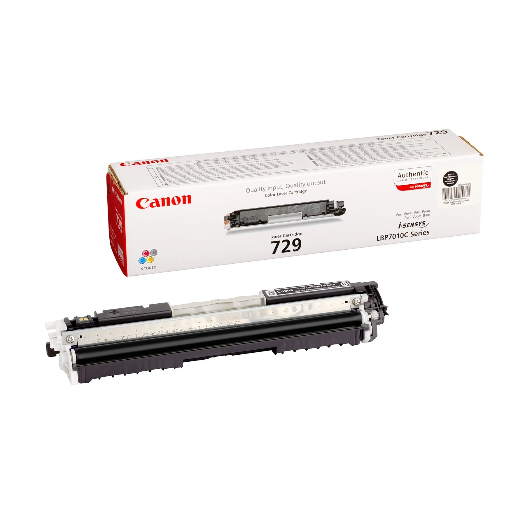 Оригинална тонер касета Canon CRG-729, 1200 страници/5%, Black