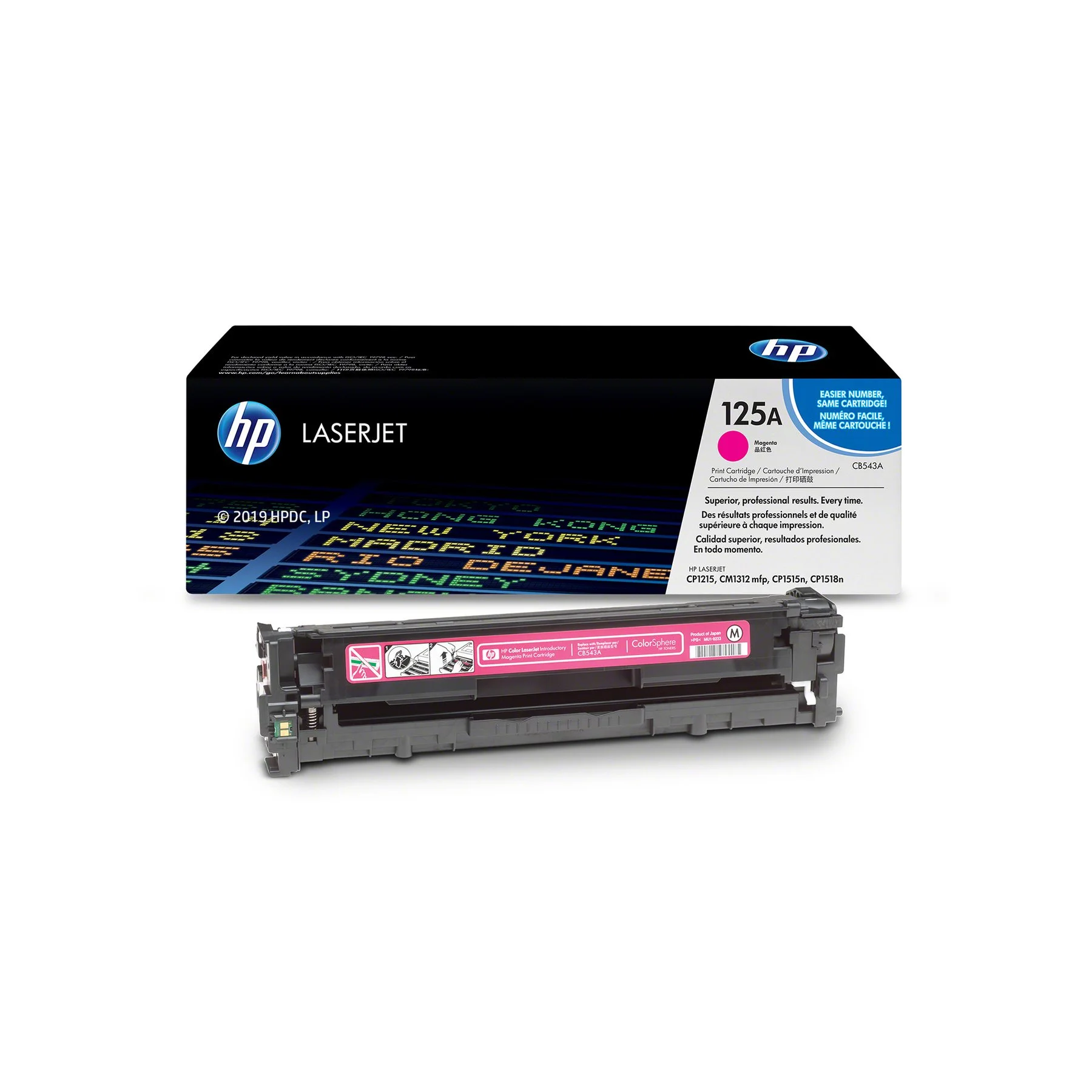 Оригинална тонер касета HP CB543A, 1400 страници/5%, Magenta