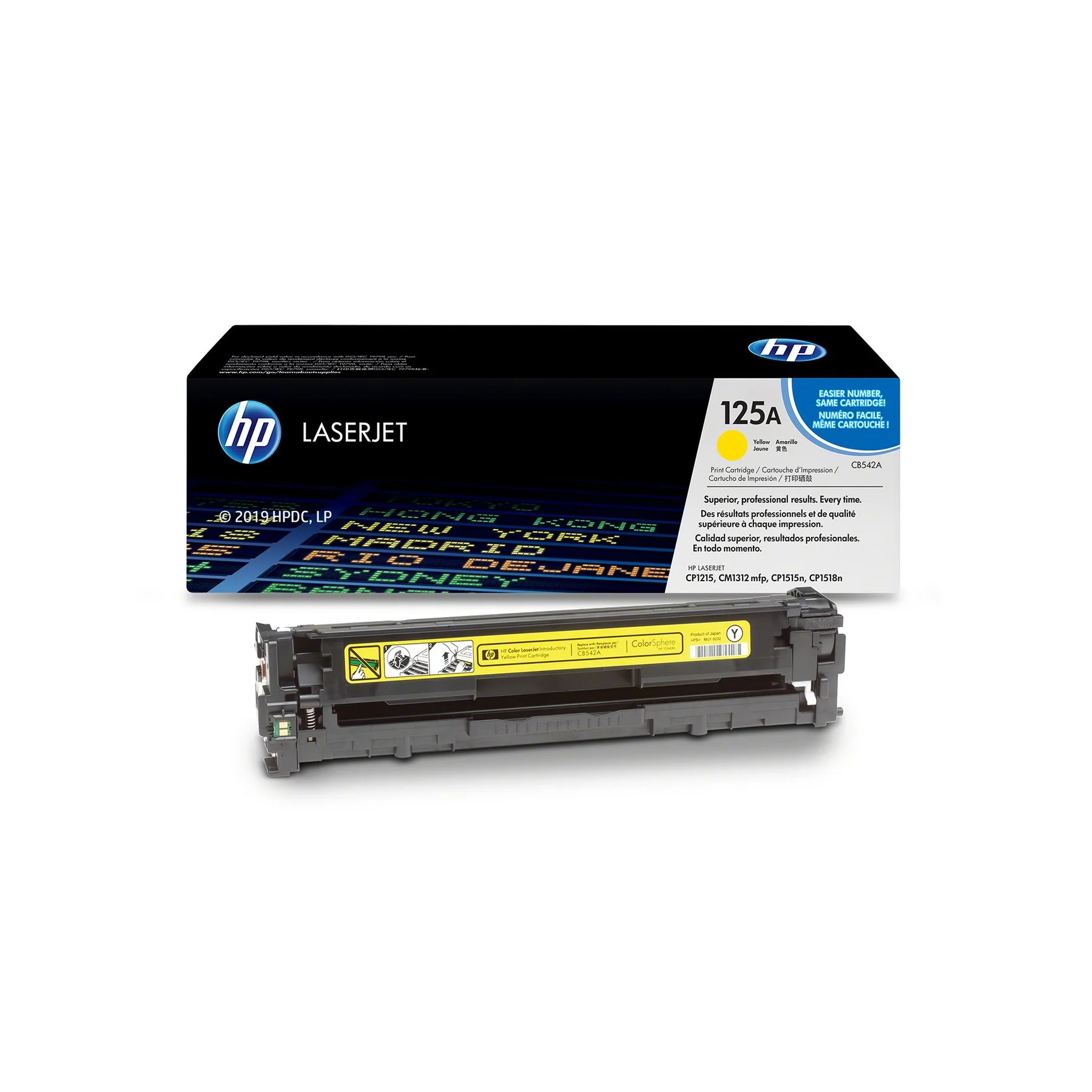 Оригинална тонер касета HP CB542A, 1400 страници/5%, Yellow