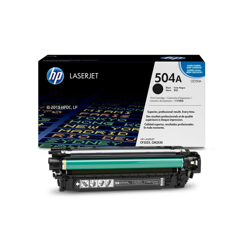 Оригинална тонер касета HP CE250A, CM3530/CP3525, 5000 страници/5%, Black