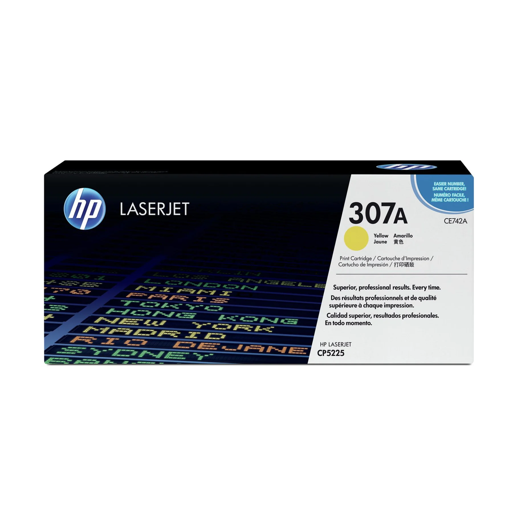 Оригинална тонер касета HP CE742A, CP5225, 7300 страници/5%, Yellow