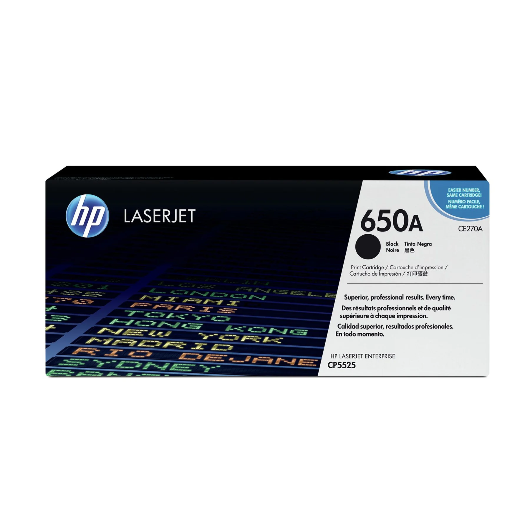 Оригинална тонер касета HP CE270A, CP5520, 13 500 страници/5%, Black