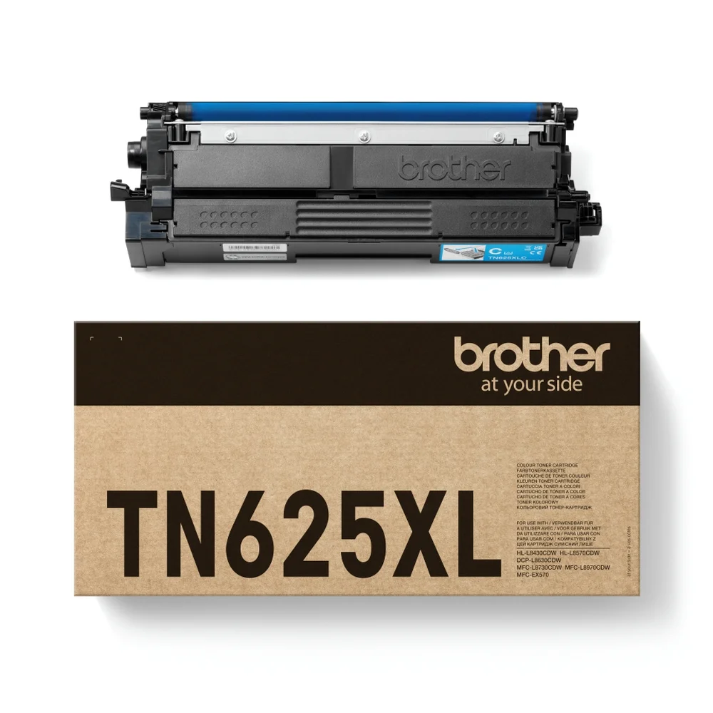 Оригинална тонер касета Brother TN-625XLC, L8630/8730CDW, 4500 страници/5%, Cyan