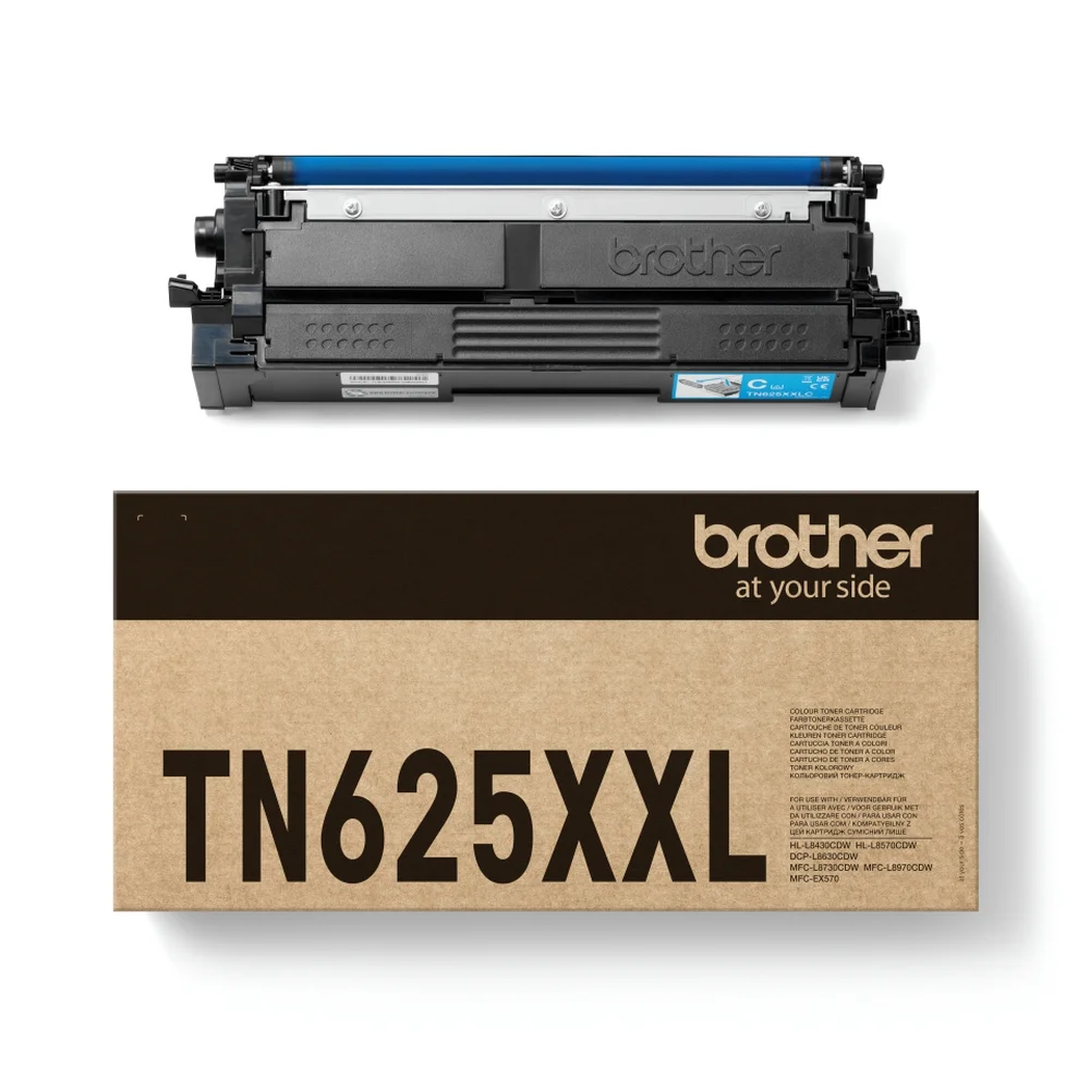 Оригинална тонер касета Brother TN-625XXLC, L8630/8730CDW, 6500 страници/5%, Cyan