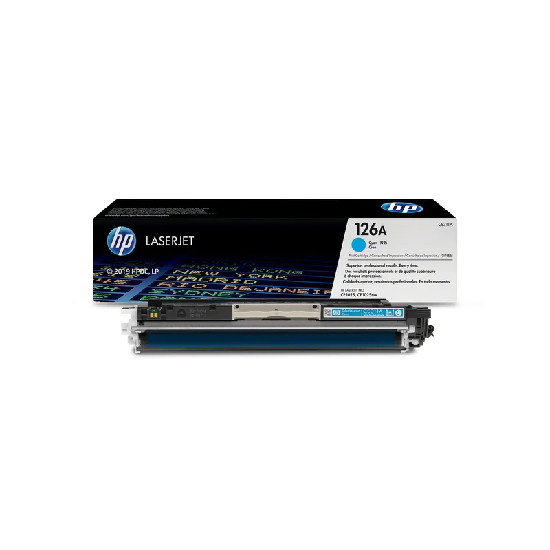 Оригинална тонер касета HP CP1025, 126A, 1000 страници/5%, Cyan