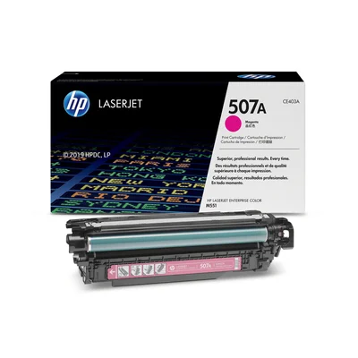 Оригинална тонер касета HP CE403A, 507A, 6000 страници/5%, Magenta