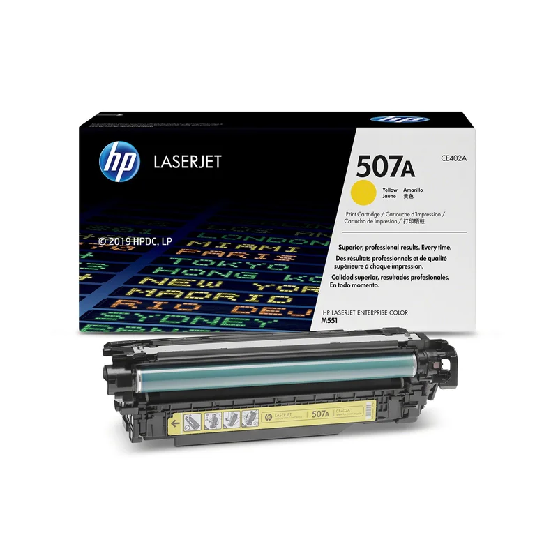 Оригинална тонер касета HP CE402A, 507A, 6000 страници/5%, Yellow