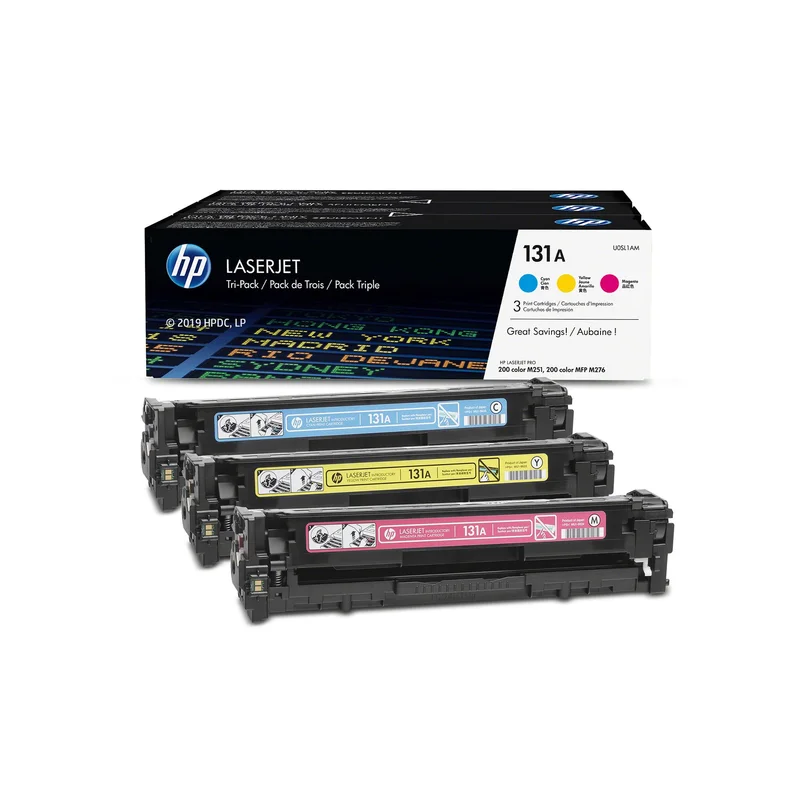 Оригинална тонер касета HP U0SL1AM 131A, 1800 страници/5%, Cyan, Yellow, Magenta