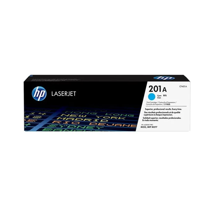 Оригинална тонер касета HP CF401A, 201A, 1400 страници/5%, Cyan