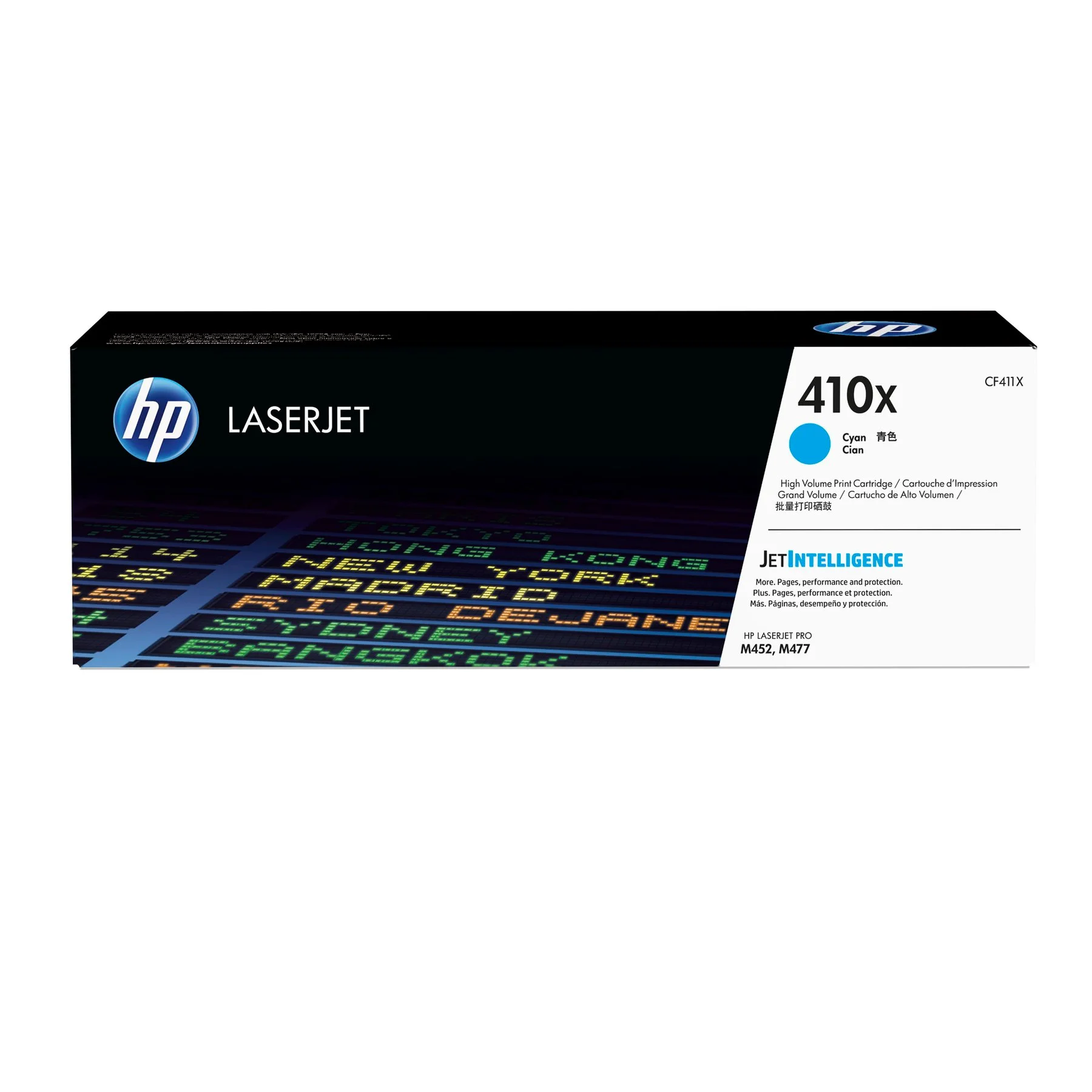 Оригинална тонер касета HP CF411X, 410X, 5000 страници/5%, Cyan