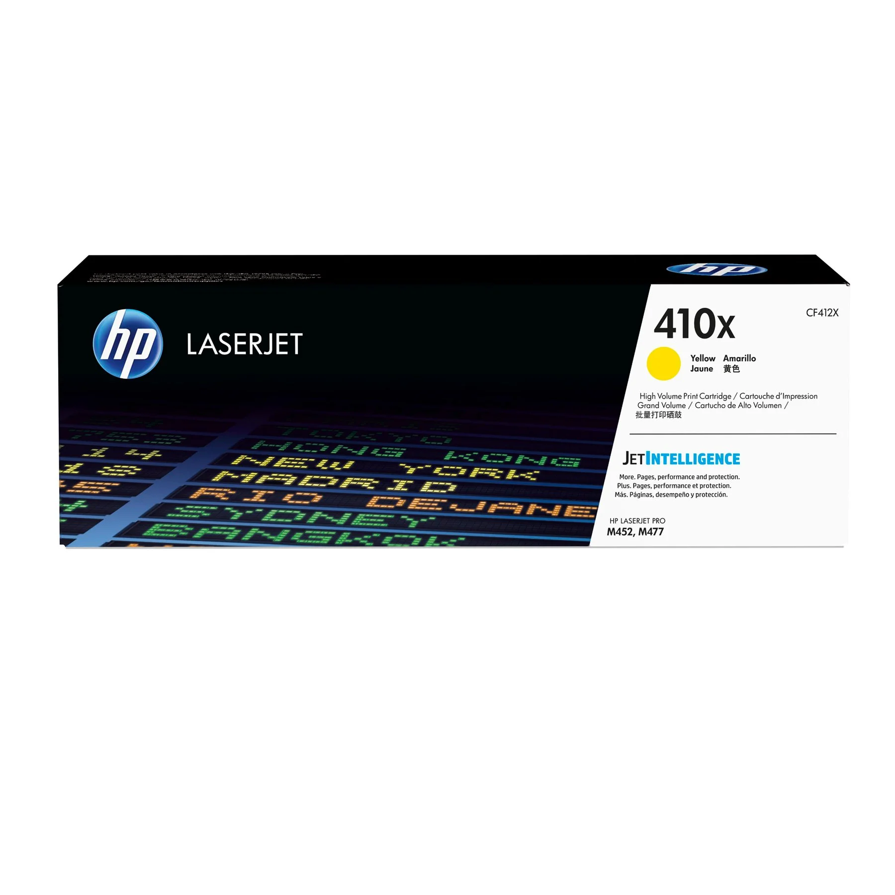 Оригинална тонер касета HP CF412X, 410X, 5000 страници/5%, Yellow