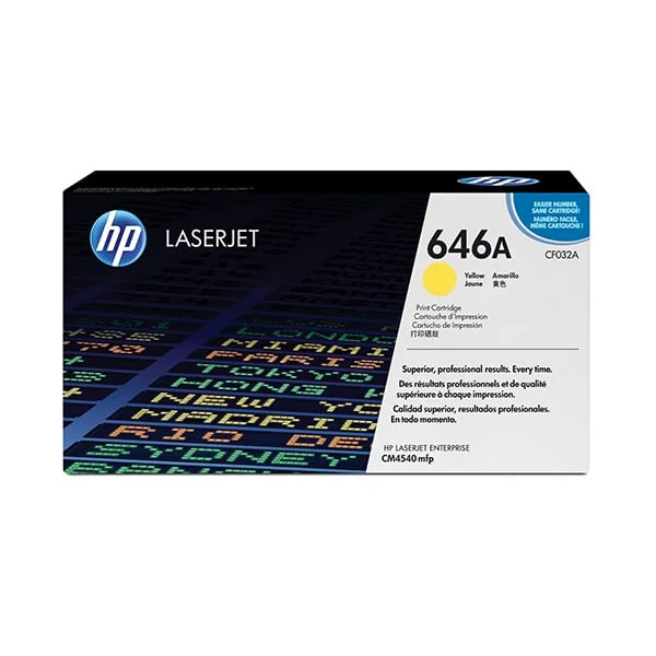 Оригинална тонер касета HP CF032A, 12500 страници/5%, Yellow