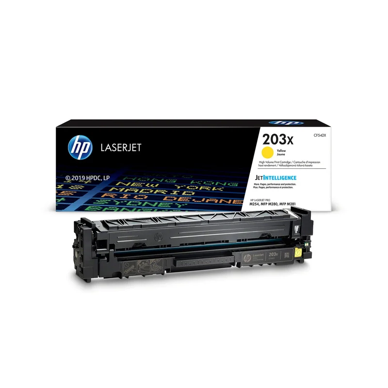 Оригинална тонер касета HP CF542X, 2500 страници/5%, Yellow