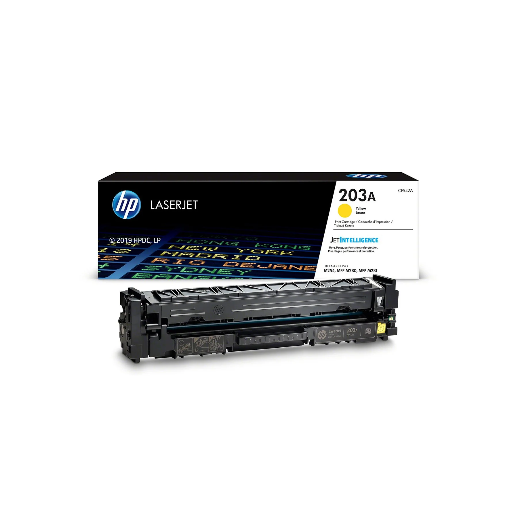 Оригинална тонер касета HP CF542A, m254/m280/281, 1300 страници/5%, Yellow