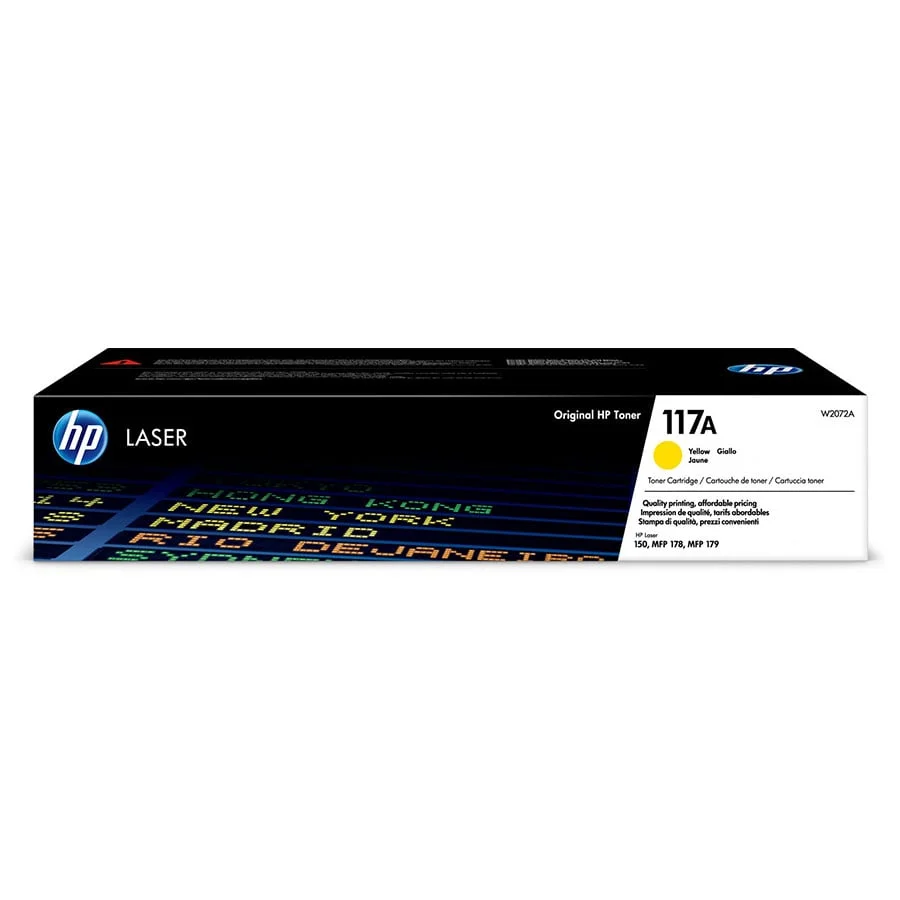 Оригинална тонер касета HP W2072A, 117A, 700 страници/5%, Yellow