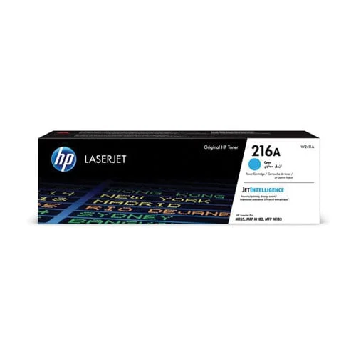 Оригинална тонер касета HP 216A, W2411A, M182n/M183fw, 850 страници/5%, Cyan