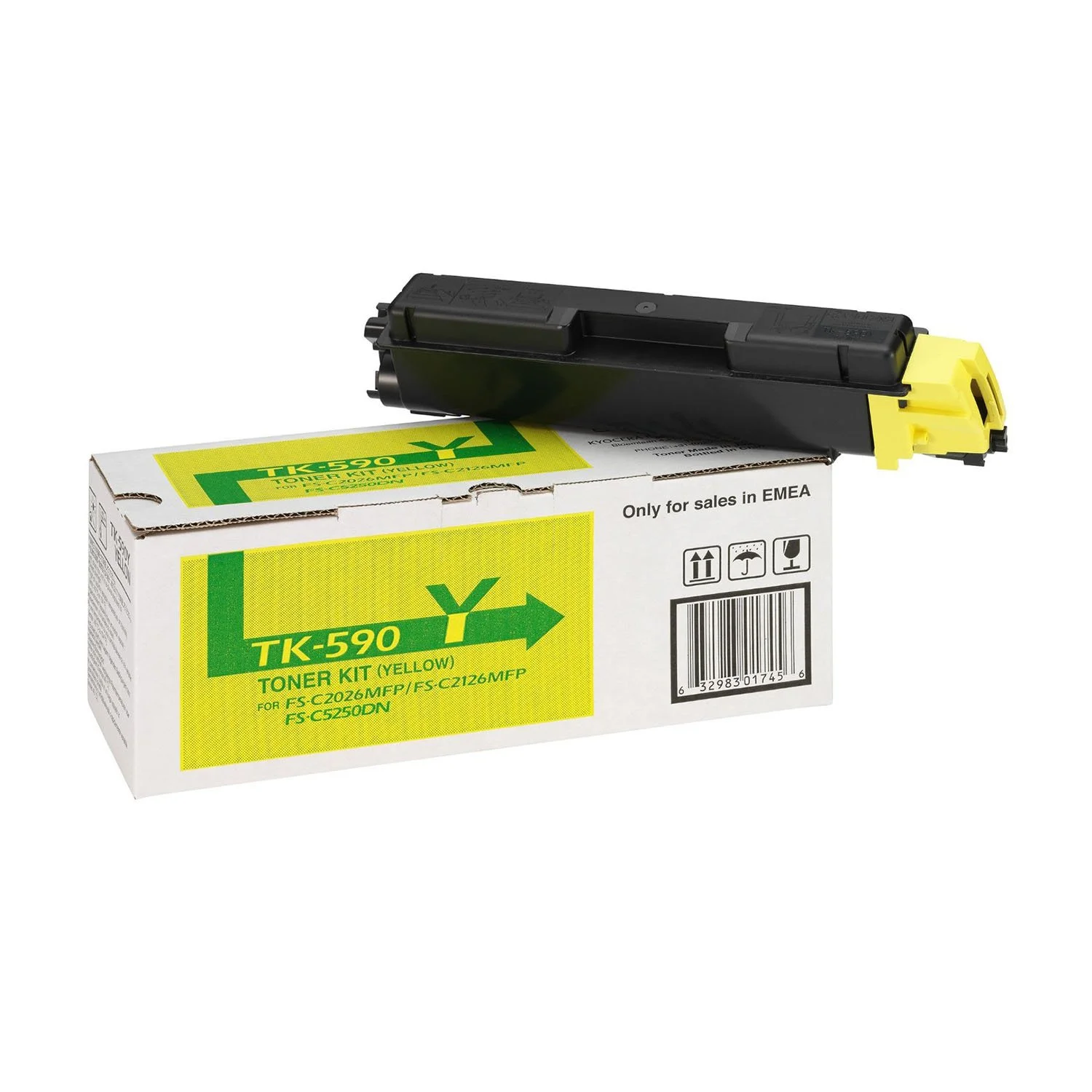Оригинална тонер касета Kyocera TK590, FS-C5250DN, 5000 страници/5%, Yellow