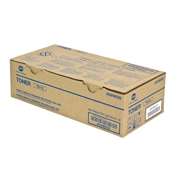Оригинална тонер касета Minolta A3VW050, TN118, 12000 страници/5%, 2 броя, Black