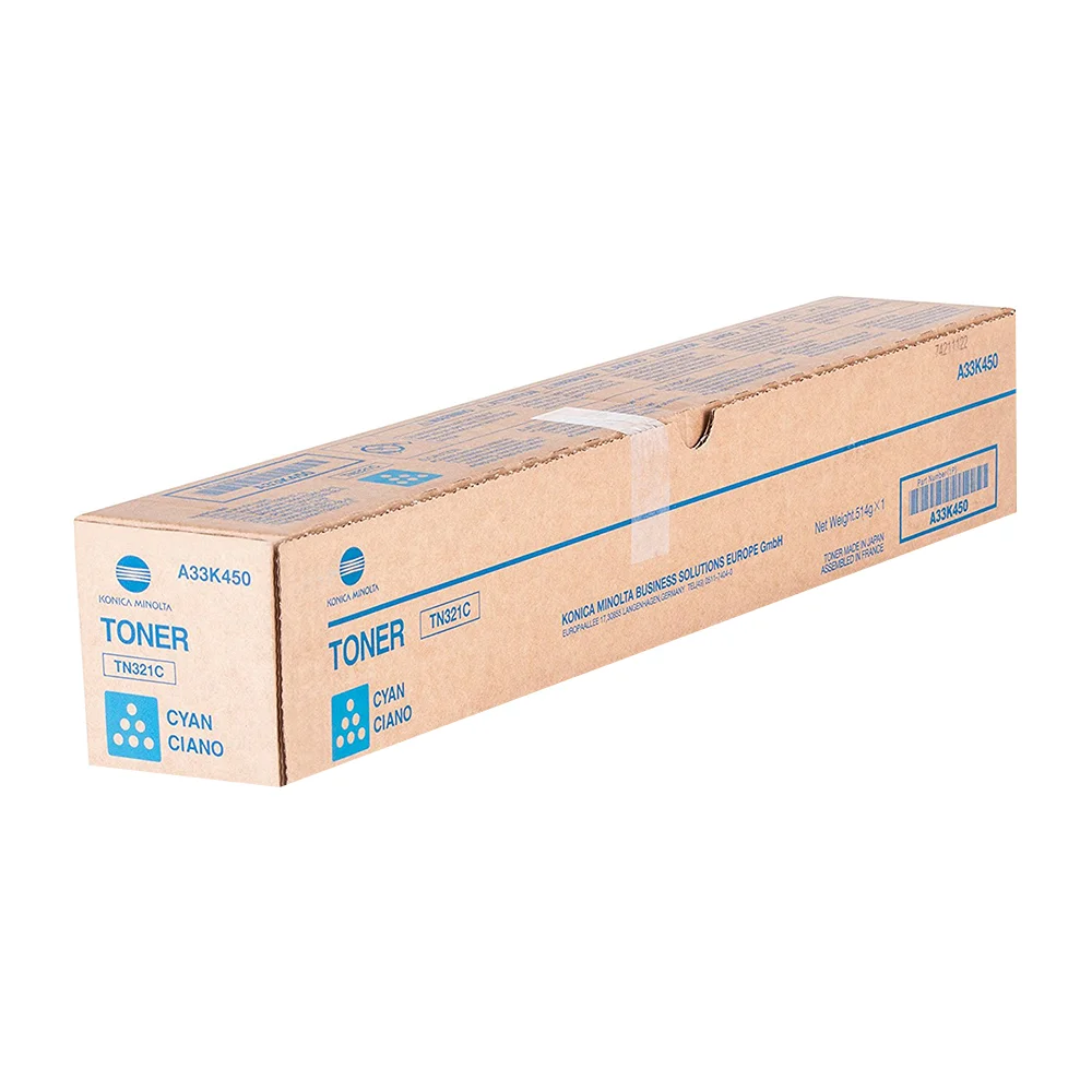 Оригинална тонер касета Minolta TN-321C, 25000 страници/5%, Cyan