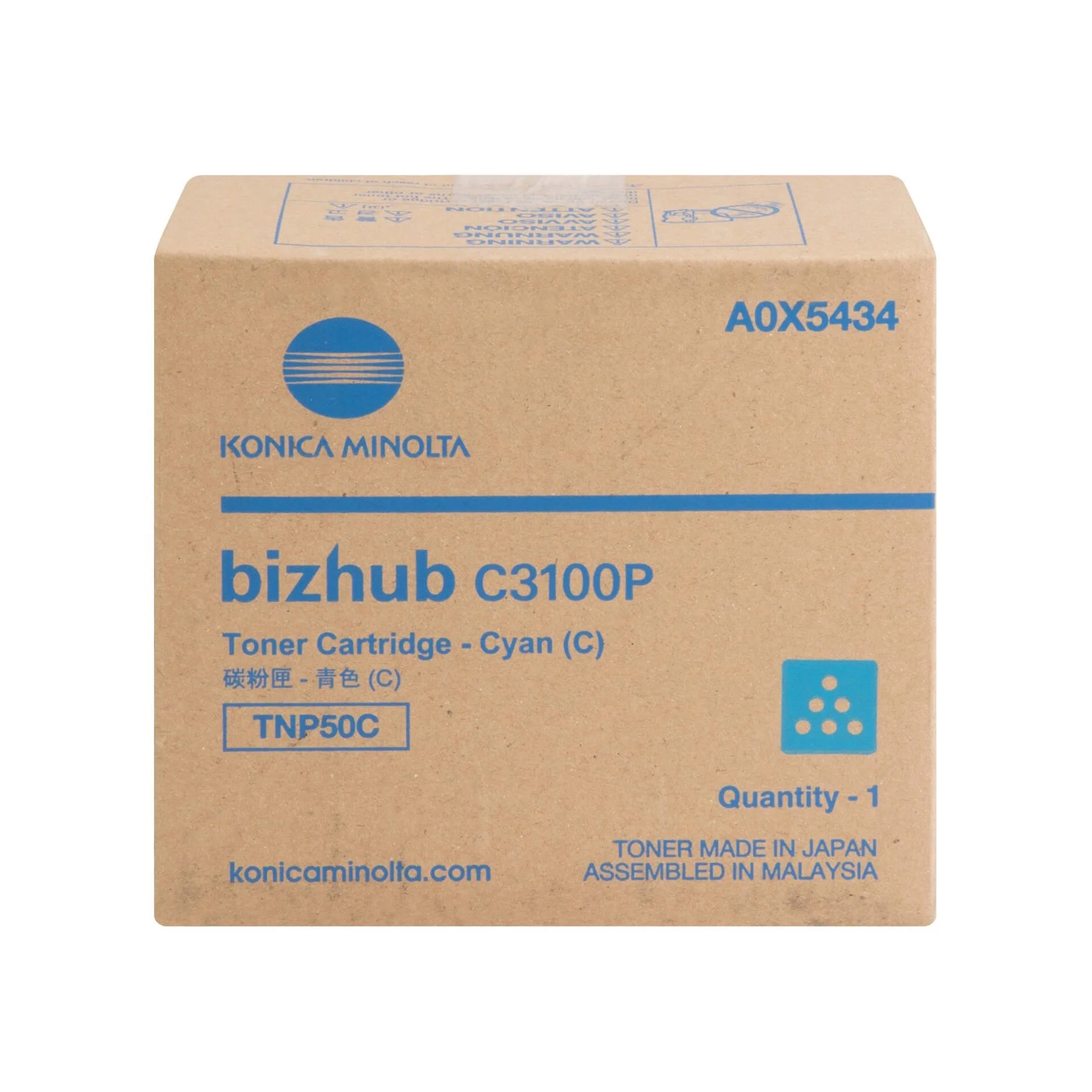 Оригинална тонер касета Minolta TNP50C, 4700 страници/5%, Cyan