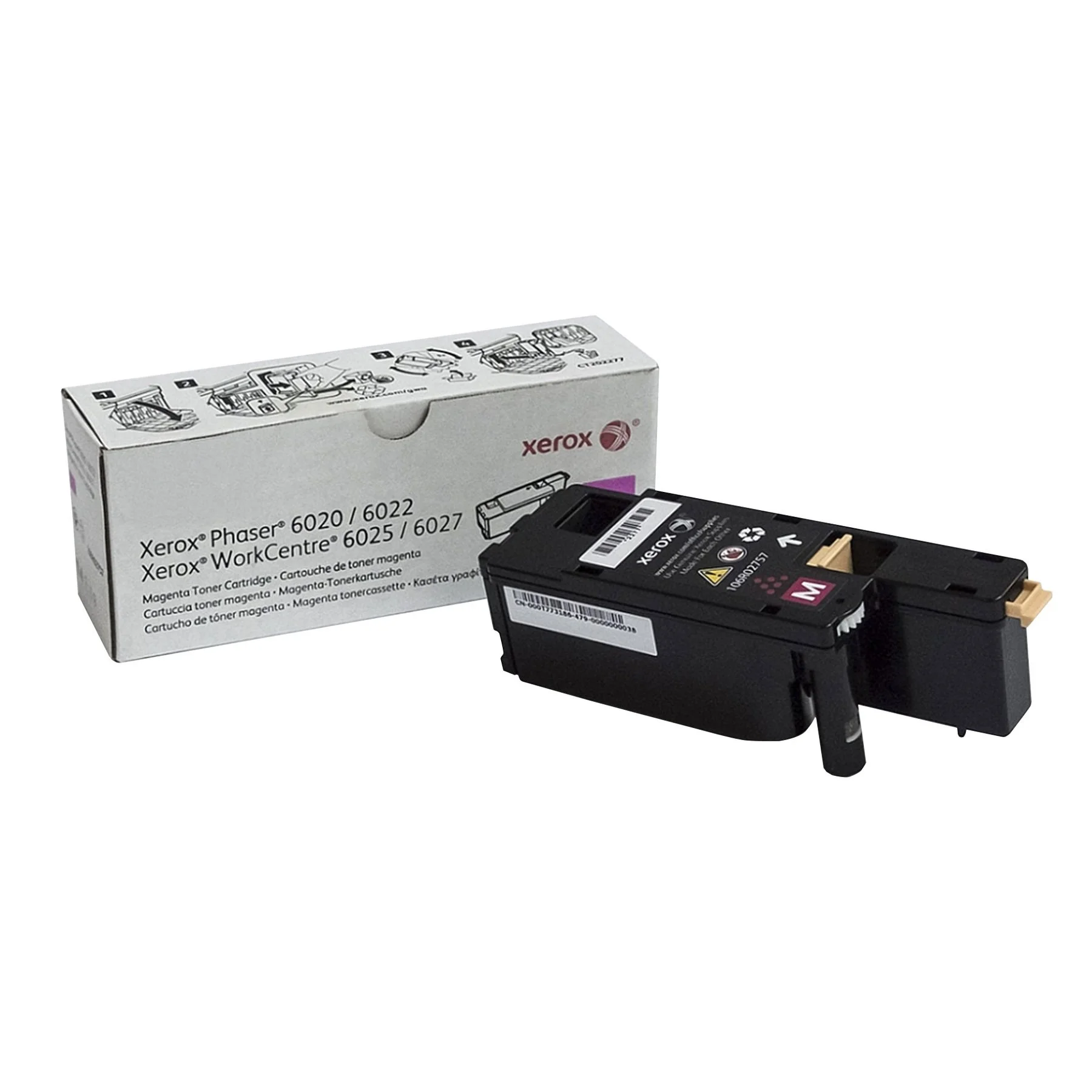 Оригинална тонер касета Xerox 106R02761, WC6025/6027, 1000 страници/5%, Magenta