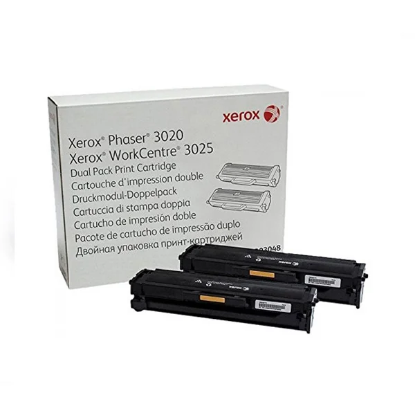 Оригинална тонер касета Xerox 106R03048, P3020, 3000 страници/5%, в двойна опаковка, Black