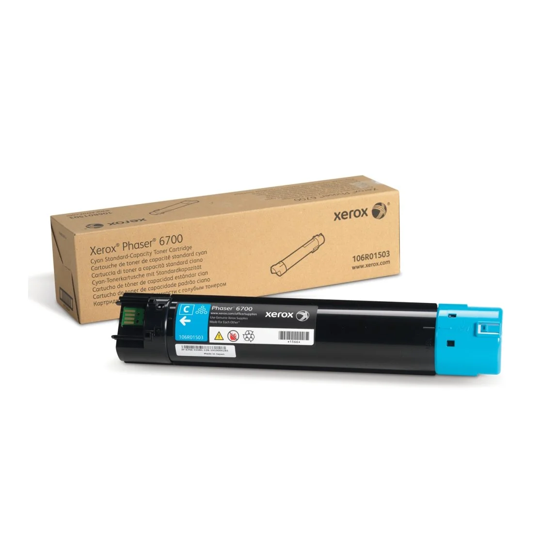 Оригинална тонер касета Xerox 106R01511 P6700, 5000 страници/5%, Cyan