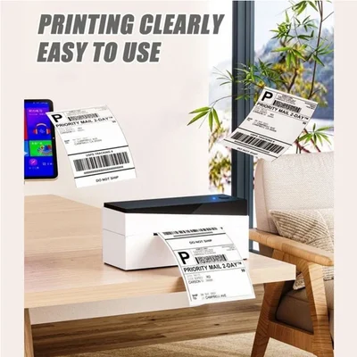 Phomemo Етикети SLP-4*6, за термопринтер, 101.5 x 152 mm, 500 броя