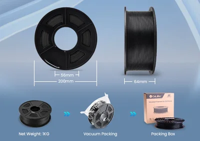 Филамент за 3D принтер, PLA+, 1.75 mm, 1 kg, червен