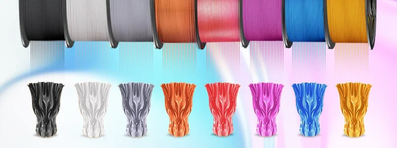 Филамент за 3D принтер Silk, PLA+, 1.75 mm, 1 kg, сив
